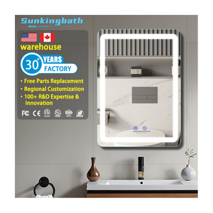 Wholesale Smart Led Makeup <strong>Mirror</strong> Three Colors Control Touch <strong>Screen</strong> Defogging Illuminated <strong>Mirror</strong> with Led Light - Product Image 1