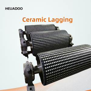 Polea transportadora de cemento y piedra Huadu, tambor resistente al desgaste con revestimiento, certificado ISO/CE, placa metálica, rodamiento de bolas OEM, ancho de banda - Product Image 1