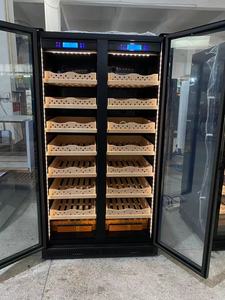 ตู้เก็บซิการ์ไม้เคลือบเงาคุณภาพสูงทันสมัยแบบสองประตู ความจุ 3800 ซิการ์ 860 ลิตร ควบคุมความชื้น 60-85% - Product Image 6