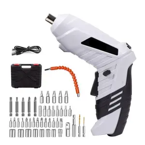 Mini Cordless Hammer Impact Screw Driver 2023 Portable Rechargeable Battery Powered Electric Screwdriver Kit For Repair D