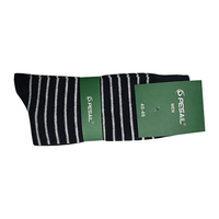 Qualité de luxe confortable rayé gros et petits points conception hommes chaussettes courtes mince coton printemps saison