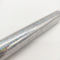 Film holographique PET résistant aux hautes températures, rouleau de feuille d'aluminium pour estampage à chaud sur textiles, vinyle de transfert thermique
