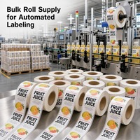 Autocollants personnalisés imperméables pour bouteilles de jus et de tequila, résistants à la chaleur, forte adhérence, étiquettes transparentes pour jus pressés à froid