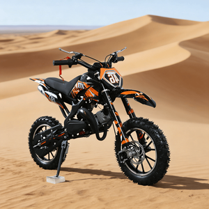 Mini <span class=keywords><strong>moto</strong></span> tout-terrain à essence à moteur 2 temps de 49 cm3 longue portée pour enfant de 10 ans - Product Image 1