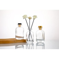 Ensemble de flacons diffuseurs à bâtonnets en verre transparent de 100 ml, design unique, pour huiles aromatiques et parfumées, fabrication française
