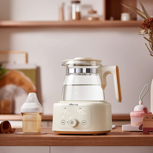 Calentador de Biberones Little Bear, Hervidor Eléctrico de Vidrio, 220V CA, Calentador de Agua para Fórmula de Bebé, Color Blanco Hueso - Product Image 1