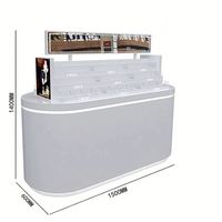 Hochwertiges, umweltfreundliches, langlebiges LED-Licht-Standregal für Make-up, Kosmetik und Hautpflege – ideal für Schönheitssalons