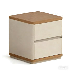 Mesa Auxiliar Inteligente para Dormitorio o Sala de Estar, Fabricada en Madera MFC con Diseño Moderno y Simplificado, y Cajones de Dos Niveles - Product Image 1