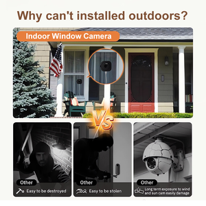 Cámara de Ventana Inteligente Tuya 3MP 2K, Cámara WiFi Inalámbrica de 5GHz para Interiores, Cámara de Seguridad CCTV para el Hogar con Adhesivo de Montaje - Product Image 5