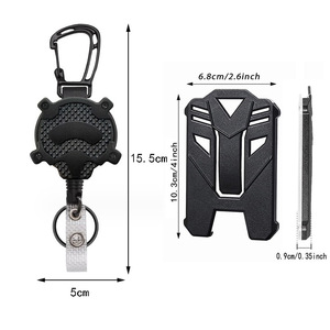 Câble métallique en acier de 1,0 mm pour extérieur, usage transfrontalier, avec boucle de traction facile pour alpinisme, robuste, noir mat, vertical - Product Image 2
