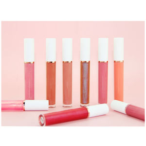 Brillant à lèvres de qualité supérieure, forme ronde et personnalisée, look Vegan imperméable chair, nouvelle collection - Product Image 6