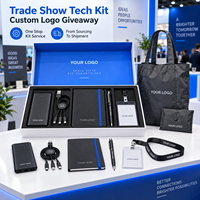 Kit promotionnel personnalisé pour salons professionnels : Power Bank, Câble, Carnet, Badge, Lanière, Sac fourre-tout – Fournisseur OEM ODM