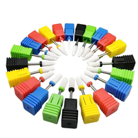 WELLFLYER NADR-143 Kit de fraises à ongles en céramique de haute qualité, forme conique, pour machine à manucure sans balais, outil de coupe, vente chaude