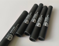 Emballage d'encens noir imprimé avec étiquette personnalisée Boîte en papier cylindrique Emballage de bâton d'encens Tube d'expédition long et mince