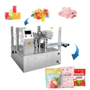 Automatic Counting Chocolate Bag Filling Packaging Machine Gummy Bears Candy Doypack Packing Machine