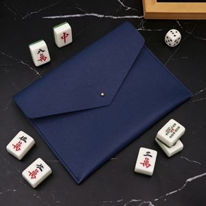 Stocked Mahjong Card Case Envelope PU Leather <b>Clutch</b> Card Storage for Mahjong Card Holder Game Accessory Cultural Gifts - Product Image 4