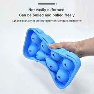 Factory Recommended 8 Hole Silicone Hockey Puck Ice Mold Cross Border Food Grade With Self Sealing Easy Release - Product Image 4