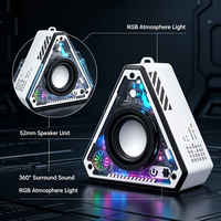 Mini haut-parleur portable léger pour 5.3 avec lumière LED clignotante, sortie 5-10W, idéal pour le travail, le dortoir et l'extérieur