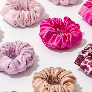 Большие 100% шелковые резинки для волос на заказ, резинка для волос из натурального шелка, большие дизайнерские резинки для волос - Product Image 2