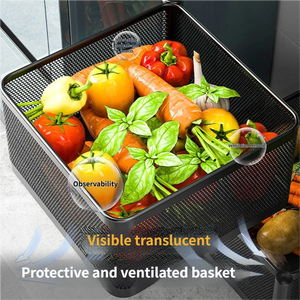 Étagère de Rangement de <span class=keywords><strong>Cuisine</strong></span> à Prix de Gros, Panier Multifonctionnel Amovible en Métal pour Snacks et Légumes, Chariot de Rangement - Product Image 5