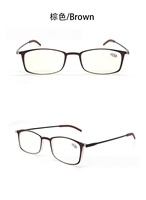 Lunettes de lecture tendance 2026 ultra-fines en TR90 avec technologie anti-lumière bleue, monture carrée rétro HD et étui portable assorti