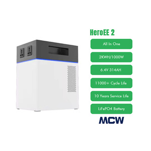 Outdoor Mobile Solar Energy System Home <b>Backup</b> <b>Battery</b> 2000WH 1000W Portable Lithium Power Station - Product Image 1