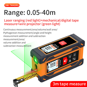 Télémètre laser et ruban à mesurer portatif Shen <span class=keywords><strong>Dawei</strong></span> pour intérieur/extérieur - Product Image 4
