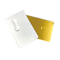 Échantillon gratuit 13.56Mhz or rose argent brossé NFC PVC carte vierge imprimable PVC brossé pour cadeau