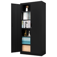 Armoire de rangement métallique moderne réglable et verrouillable à 2 portes pour cuisine, salle de sport et usage extérieur - Classement commercial