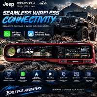 Navigation Android HD à double écran RoadNavi 24'' pour Jeep Wrangler JL 2018-2023, autoradio, lecteur multimédia, tableau de bord, CarPlay sans fil, GPS