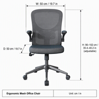Chaise de bureau ergonomique en maille respirante ALINUNU ODM OEM avec soutien lombaire en Y