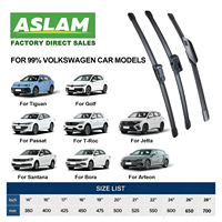 Escobilla Limpiaparabrisas Específica para Vehículo, de Caucho Natural, para Volkswagen Golf, Passat, Tiguan, Touran, Jetta, Polo, Repuestos para Auto