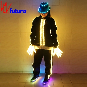 Control inalámbrico LED <span class=keywords><strong>Michael</strong></span> <span class=keywords><strong>Jackson</strong></span> Trajes <span class=keywords><strong>de</strong></span> baile Ropa <span class=keywords><strong>de</strong></span> rendimiento Chaqueta LED para hombre Trajes LED Hip Hop para Festival <span class=keywords><strong>de</strong></span> <span class=keywords><strong>Música</strong></span> - Product Image 4
