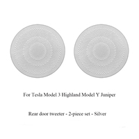 Cache-haut-parleur de porte de voiture, garniture décorative pour haut-parleur, accessoires intérieurs pour Tesla Model Y Juniper Model 3 Highland 2025