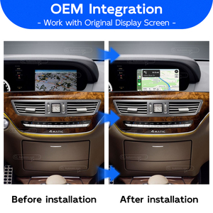 Kit d'<span class=keywords><strong>interface</strong></span> de module décodeur sans fil Apple CarPlay Android Auto NTG3.0/NTG3.5 personnalisable OEM pour Mercedes Benz Classe S W221 - Product Image 2