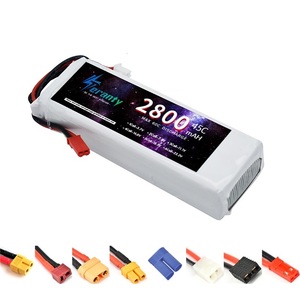 Batería de 11.1V 3S 2800MAH 45C con Conector Deans T/JST/XT30/XT60 para Aviones RC, Helicópteros, Autos, Barcos, Camiones y Piezas - Product Image 1