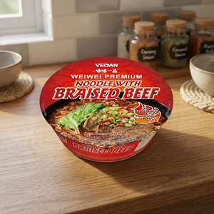 VEDAN Wei Wei Ramen au bœuf braisé premium FDA |   Recherche d'importateurs de chaînes de supermarchés - Product Image 3