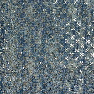 ヘンリーテキスタイル 新着 ビーズ刺繍 ウォッシュ加工 スパンコール デニム生地 衣料品・靴・バッグ向け - Product Image 4
