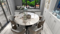 Carrelage de sol moderne de luxe en céramique frittée finition polie antidérapante résistante aux acides 1370x1370mm 12mm d'épaisseur marque Jinsanjiao