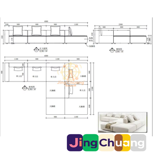 <span class=keywords><strong>Muebles</strong></span> de Diseño Moderno para Apartamento Grande, Estilo Minimalista Italiano, Modelo de Villa Modular - Product Image 5