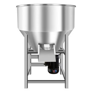 500KG Large and Small Stainless Steel <b>Feed</b> Mixer, Multi-functional Dry and Wet Mixer for Livestock Farms - Product Image 3