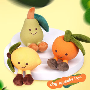 ของเล่นให้สุนัขกัดรูปทรงผลไม้ไม่เป็นพิษยางส่งเสียงดัง & ตุ๊กตาผ้าพลัฌ - Product Image 2