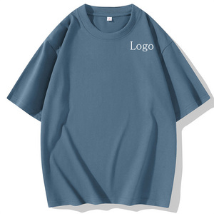 High Quality Organic Custom T Shirt <b>Blank</b> 230gsm Heavy <b>Weight</b> Oversized Tshirt DTG Printing Men's T-Shirts - Product Image 2
