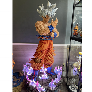 Estatua de Anime de Dragon Ball de Tamaño Real en Fibra de Vidrio, Figura de Acción de Dibujos Animados, Escultura de Resina de Vegeta y Goku, Modelo Artístico - Product Image 4