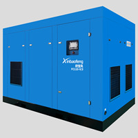 Compresseur d'air à vis à deux étages FC90KW à rendement énergétique ultra-élevé, économie d'énergie remarquable, PM VFD basse pression, refroidissement par air PLC