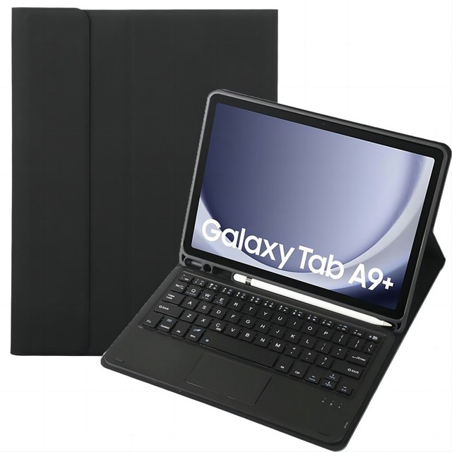 Tablet Protective Case for Samsung Tab A9 Plus 11" X210/X215 with Wireless BT Keyboard with Trackpad Layout QWERTY