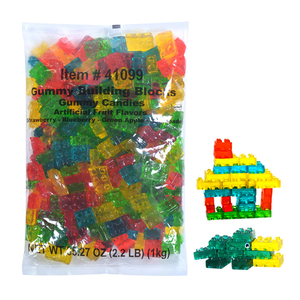 Amos 4D Building Block Gum Block 3D Sweet Cluster Candy Bulk Soft Jelly Hotdog Sour <strong>Gummy</strong> Candy Confectionery - Product Image 1