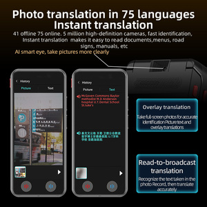 VORMOR A100, el Último Dispositivo de Traducción Portátil de Doble Pantalla, Traducción de Voz Bidireccional, Traducción Instantánea de Idiomas - Product Image 3