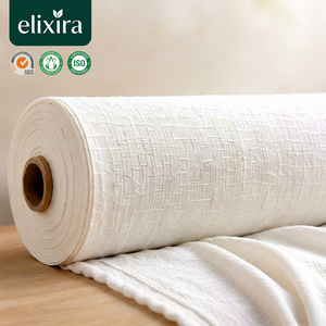 Tissu textile Wet Lees de 44 pouces prêt à la teinture, matière première pour la personnalisation des couleurs et la fabrication de vêtements - Product Image 1