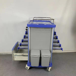 Sanyang SY ABS รถเข็นยาสองด้านทำจากพลาสติก ABS รถเข็นโรงพยาบาลรถเข็นรับน้ำหนักได้330LB - Product Image 3